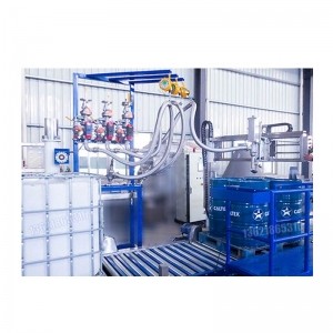 1000L-IBC噸桶水溶肥壓蓋機(jī)-自動(dòng)液體壓蓋機(jī)智能裝備